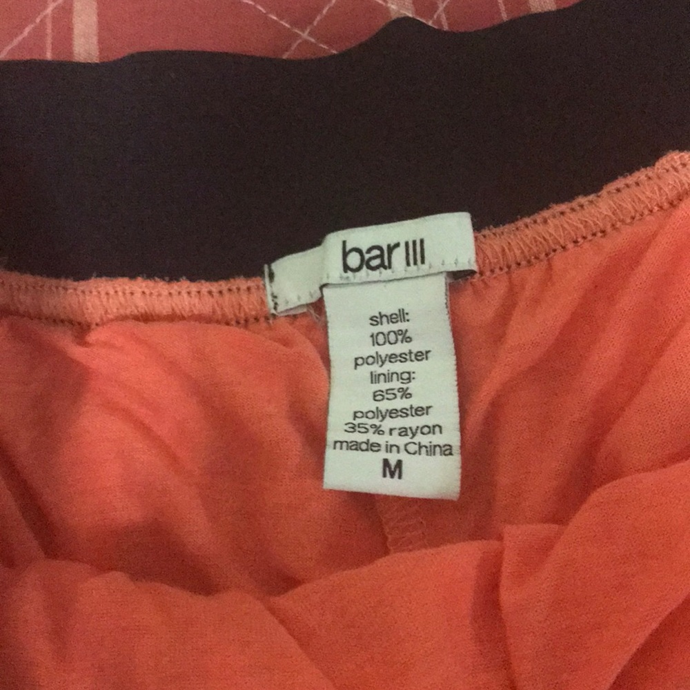 Bar III Salmon pink mini short spring summer skirt - Picture 6 of 7